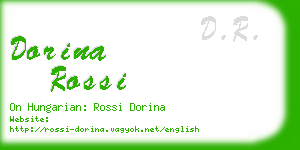 dorina rossi business card